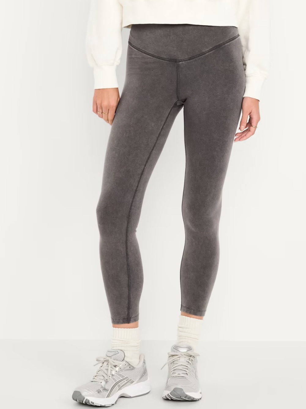 Power Chill High-Waist Active Leggings in Charcoal Brown/Gray
